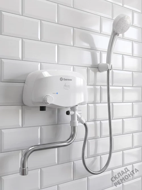 Фото Водонагреватель проточный Thermex Arion 3500 combi л. – купить в Якутске: цена, описание, фото. Интернет-магазин 1