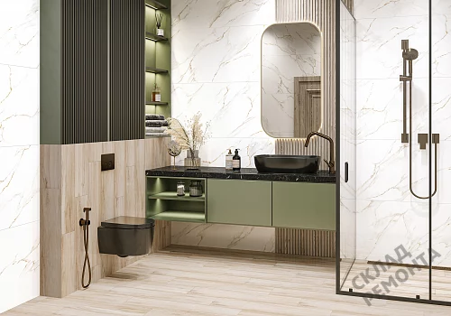 Фото Керамогранит лаппатированный Alma Ceramica Невада GFU60120NVD00L белый 1200*600*8,5 – купить в Якутске: цена, описание, фото. Интернет-магазин 2
