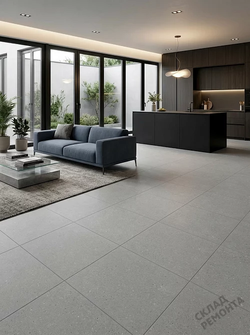 Фото Керамогранит матовый Gracia Ceramica Тренд серый 400*400*7 – купить в Якутске: цена, описание, фото. Интернет-магазин 1