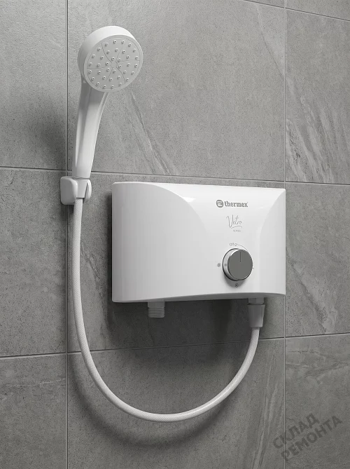 Фото Водонагреватель проточный Thermex Vetro 5500 shower – купить в Якутске: цена, описание, фото. Интернет-магазин 1