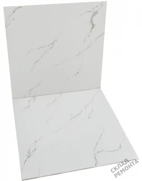 Фото Керамогранит матовый Diamond Ceramics 66D01 белый 600*600*9,5 – купить в Якутске: цена, описание, фото. Интернет-магазин 3