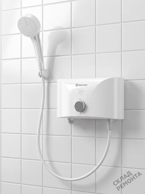 Фото Водонагреватель проточный Thermex Vetro 6500 shower – купить в Якутске: цена, описание, фото. Интернет-магазин 1