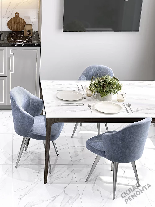 Фото Керамогранит лаппатированный Alma Ceramica Невада GFU6060NVD07L белый 600*600*9 – купить в Якутске: цена, описание, фото. Интернет-магазин 1