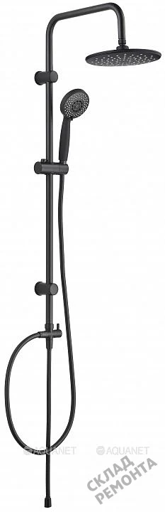 Фото Душевая система Aquanet Passion R AF300-70-R-B (261836) черный матовый купить в Якутске: цена, описание, фото. Интернет-магазин 1