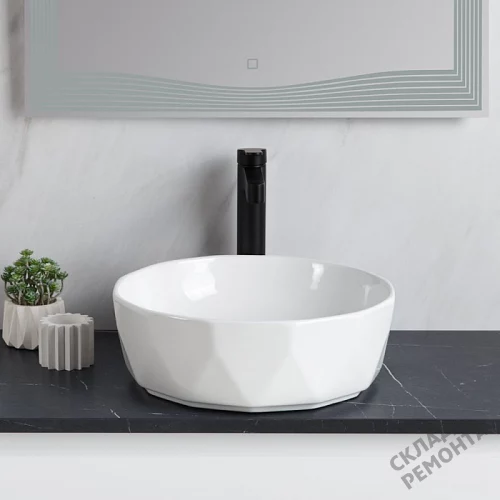 Фото Раковина накладная BelBagno BB1409 41 см купить в Якутске: цена, описание, фото. Интернет-магазин 6