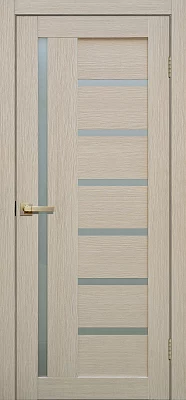 Дверь FlyDoors Лайт Дорс L17 ясень, микрофлекс, матовое стекло