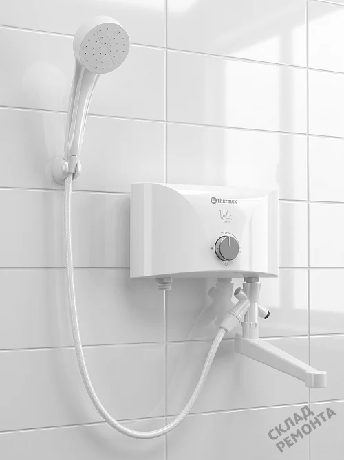 Фото Водонагреватель проточный Thermex Vetro 5500 combi – купить в Якутске: цена, описание, фото. Интернет-магазин 1