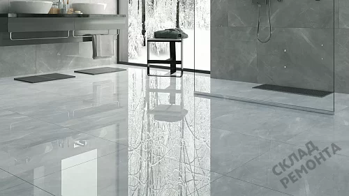 Фото Керамогранит матовый Steppe Ceramics Pulpis Grey серый 600*1200*10 – купить в Якутске: цена, описание, фото. Интернет-магазин 4