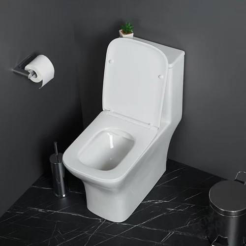 Фото Унитаз моноблок BelBagno Neon BB8617CPR-MN/SC безободковый купить в Якутске: цена, описание, фото. Интернет-магазин 2