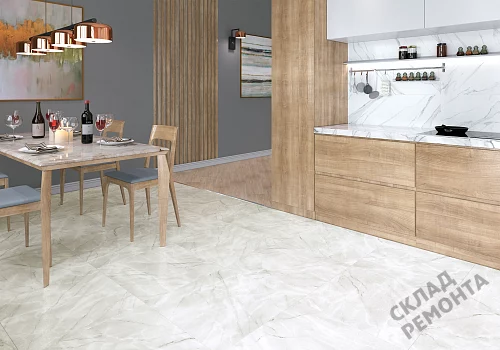 Фото Керамогранит лаппатированный Alma Ceramica Ларедо GFU04LRD70L светло-серый 600*600*9 – купить в Якутске: цена, описание, фото. Интернет-магазин 2