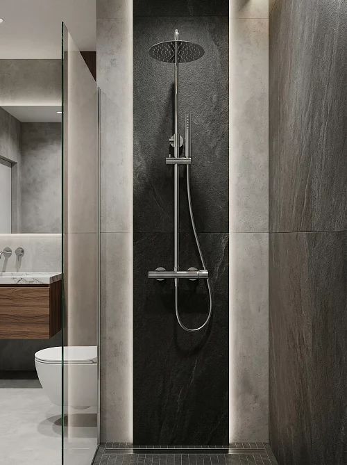 Фото Душевая система BelBagno Uno UNO-DOCM-CRM хром купить в Якутске: цена, описание, фото. Интернет-магазин 1