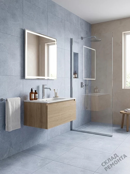 Фото Керамогранит матовый Diamond Ceramics 66N01 светло-серый 600*600*9,5 – купить в Якутске: цена, описание, фото. Интернет-магазин 1