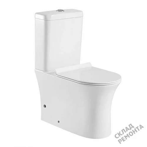 Фото Унитаз напольный Aquanet Roll-C 210764 безободковый купить в Якутске: цена, описание, фото. Интернет-магазин 1