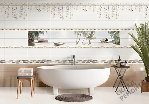 Фото Вставка Alma Ceramica Айленд DWA11ALD024 разноцветный 200*600 – купить в Якутске: цена, описание, фото. Интернет-магазин 4