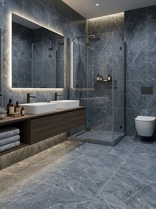 Фото Керамогранит матовый Diamond Ceramics 66N26 серый 600*600*9,5 – купить в Якутске: цена, описание, фото. Интернет-магазин 1
