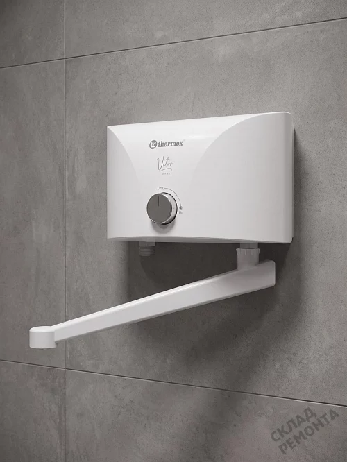 Фото Водонагреватель проточный Thermex Vetro 5500 tap л. – купить в Якутске: цена, описание, фото. Интернет-магазин 1