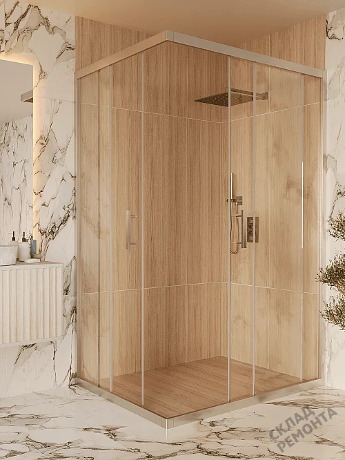Фото Душевой уголок LUXMARE LXM02-120-CH стекло 6 мм 120*80 купить в Якутске: цена, описание, фото. Интернет-магазин 4