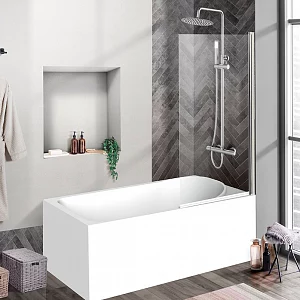 Шторка для ванны BelBagno Uno UNO-V-1-90/150-C-Cr 5 мм хром 90*150