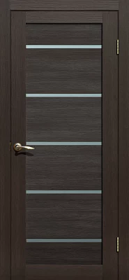 Дверь FlyDoors Ла Стелла 206 дуб мокко, экошпон, матовое стекло