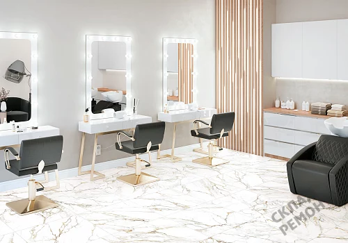Фото Керамогранит матовый Alma Ceramica Тренди GFU04TRD04R белый 600*600*9 – купить в Якутске: цена, описание, фото. Интернет-магазин 3