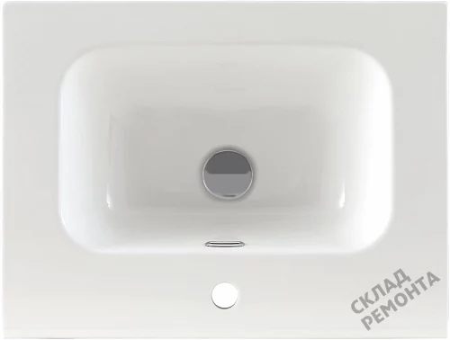 Фото Раковина на тумбу Aquanet Flat 60 (254363), 61 см купить в Якутске: цена, описание, фото. Интернет-магазин 2
