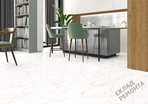 Фото Керамогранит лаппатированный Alma Ceramica Невада GFU04NVD00L белый 600*600*9 – купить в Якутске: цена, описание, фото. Интернет-магазин 2