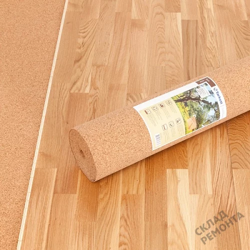 Фото Подложка рулонная Amorim пробковая, GO4CORK NATURE 2-5 мм под ламинат и паркет бежевая – купить в Якутске: цена, описание, фото. Интернет-магазин 6