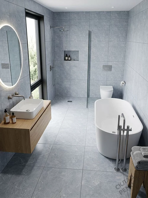 Фото Керамогранит матовый Diamond Ceramics 66N06 серый 600*600*9,5 – купить в Якутске: цена, описание, фото. Интернет-магазин 1