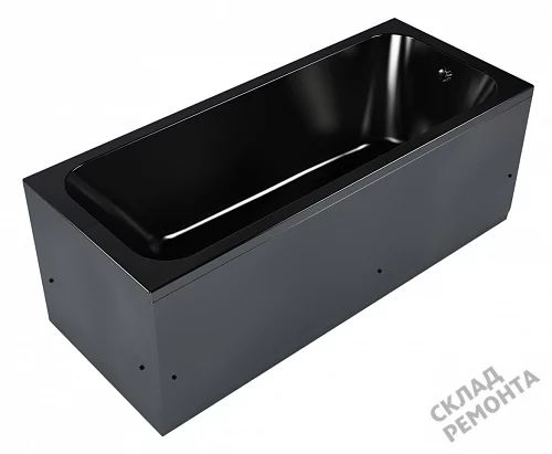 Фото Ванна акриловая Метакам Strict Black 150*70  купить в Якутске: цена, описание, фото. Интернет-магазин 6