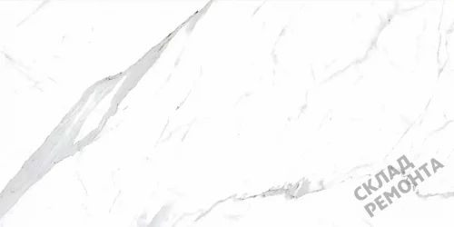 Фото Керамогранит матовый Steppe Ceramics Statuario White белый 600*1200*10 – купить в Якутске: цена, описание, фото. Интернет-магазин 2