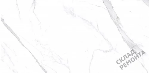 Фото Керамогранит матовый Steppe Ceramics Statuario White белый 600*1200*10 – купить в Якутске: цена, описание, фото. Интернет-магазин 1