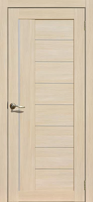 Дверь FlyDoors Ла Стелла 201 ясень латте, экошпон, матовое стекло