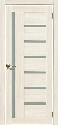 Дверь FlyDoors Ла Стелла 217 ясень снежный, экошпон, матовое стекло