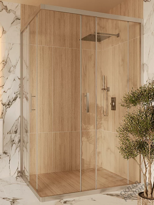 Фото Душевой уголок LUXMARE LXM02-120-CH стекло 6 мм 120*80 купить в Якутске: цена, описание, фото. Интернет-магазин 3