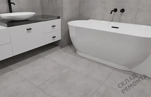 Фото Керамогранит матовый Steppe Ceramics Silent Grey серый 600*600*9,5 – купить в Якутске: цена, описание, фото. Интернет-магазин 5